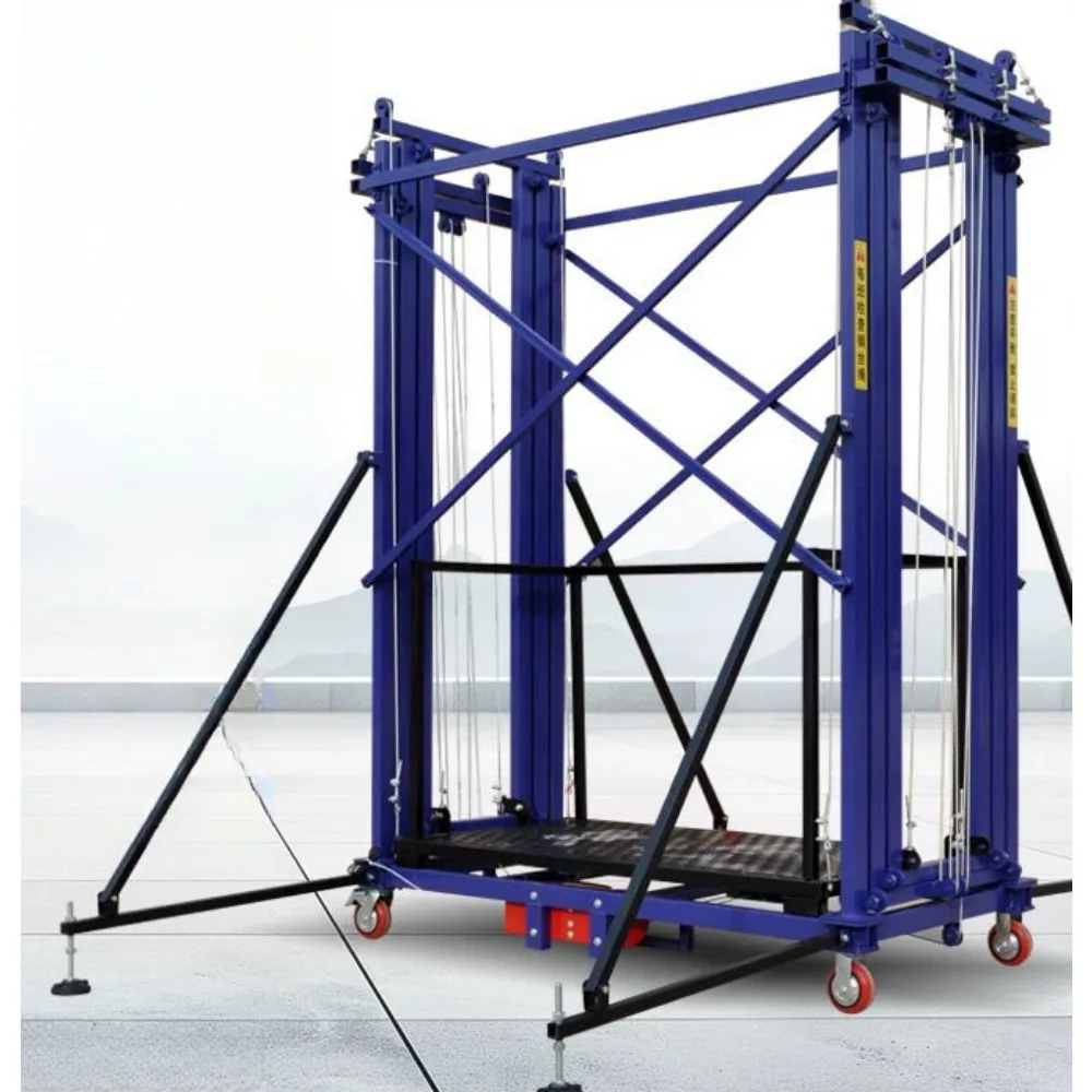 Electric scaffolding foldable mobile lifting platform construction site decoration fully automatic remote control