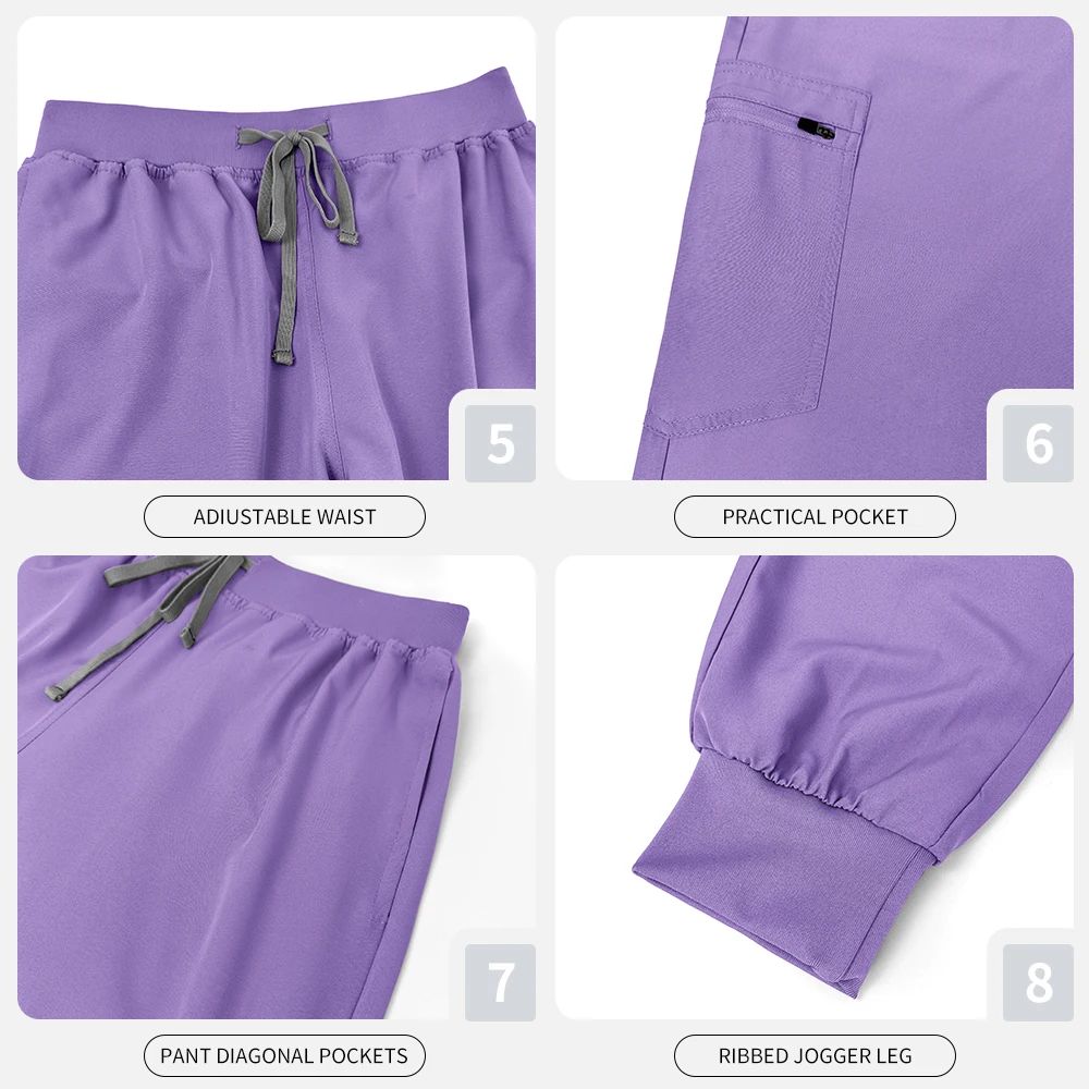 Uniformes de trabalho com decote em v, cor sólida, homens e mulheres, escova de mãos, roupas para tosa de animais de estimação, médico hospitalar, enfermeira, lavagem das mãos, uniformes de trabalho