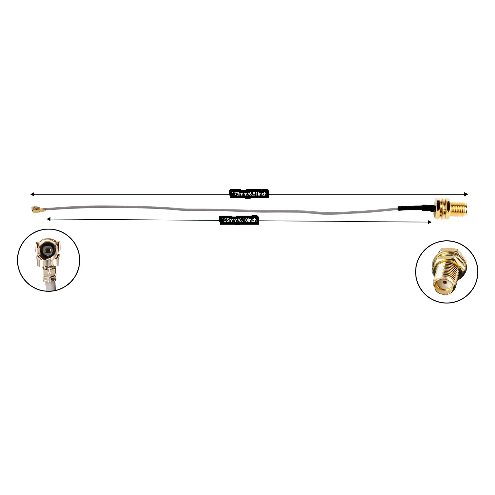 2/4PCS U.FL IP a SMA Connettore Antenna 868MHz /915MHz per Heltec ESP32 LoRa V3 Node Scheda di Sviluppo Lora32u4 II Wifi Lora32