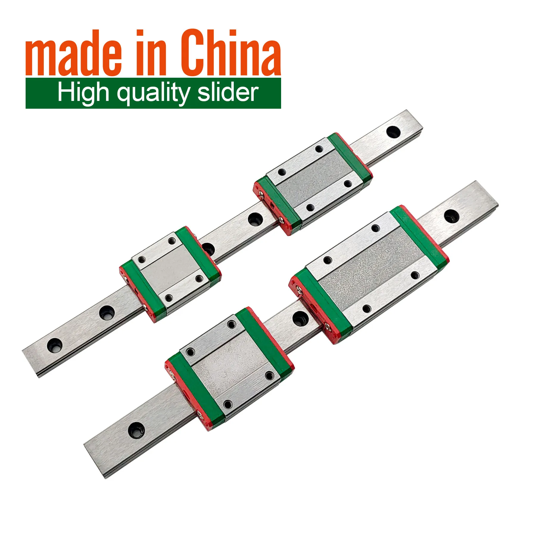 Guía lineal y 1 carro para impresora 3D, pieza de riel lineal en miniatura, MGN7C, MGN9C, MGN12H, MGN15C, MGN7H, MGN12C300/350/400mmMGN9H, 1 unidad
