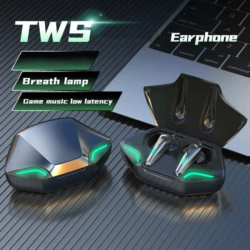 Gaming Ohrhörer Drahtlose Bluetooth Kopfhörer Mit Mikrofon Bass Audio Sound 9D Stereo Musik HiFi Headset Spiel Sport Kopfhörer