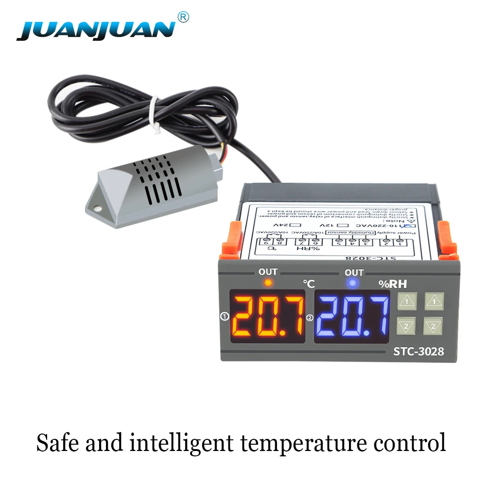 STC-3028 STC-1000 Temperature Controller Thermostat 12V 24V 220V Thermostat and Heater Cooler Control Incubator