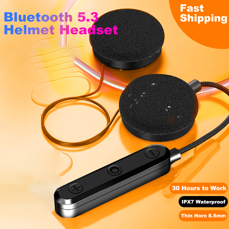 NYF Bluetooth 5.3 Moto Helm Headset Drahtlose Freisprecheinrichtung Stereo Kopfhörer Motorrad Helm Kopfhörer MP3 Lautsprecher