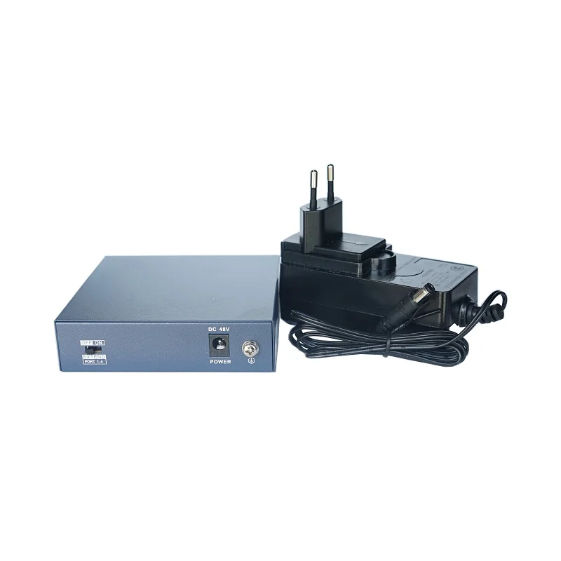 HIKVISION 4CH PoE-Switch, DS-3E0105P-E/M Unmanaged PoE LAN-Switch, PoE LAN-Netzwerk-Switch