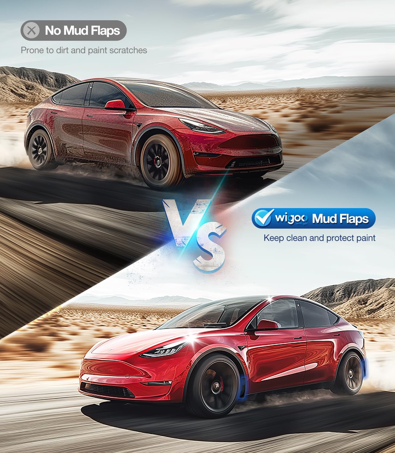 Для Tesla Model Y 2025 Juniper Model 3 Highland Брызговики Stay Clean Protect Paint Военный класс Всепогодные брызговики