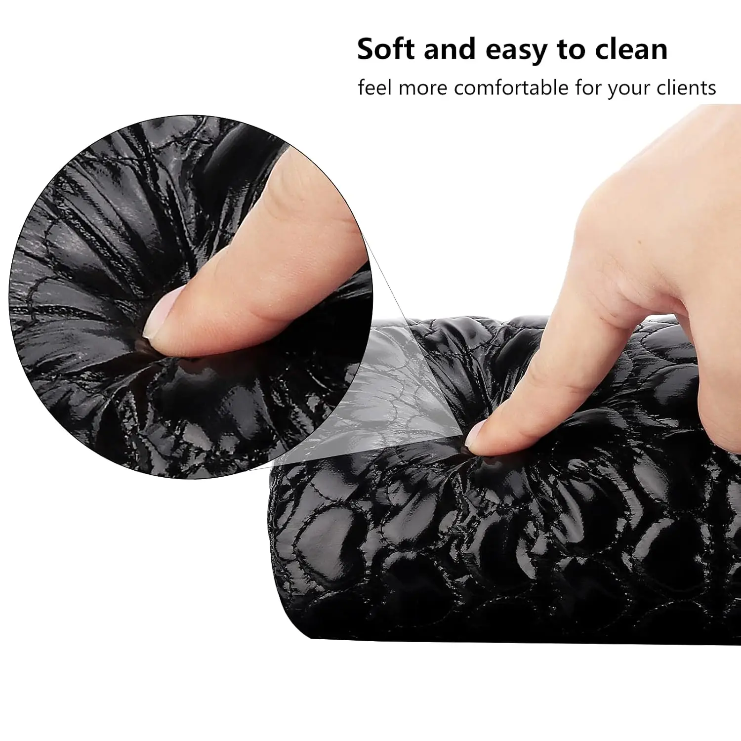 หมอนเล็บ Hand Rest สําหรับเล็บล้างทําความสะอาดได้ PU หนังเล็บที่เท้าแขนที่ถอดออกได้เล็บมือหมอนเบาะเล็บอุปกรณ์เสริม To