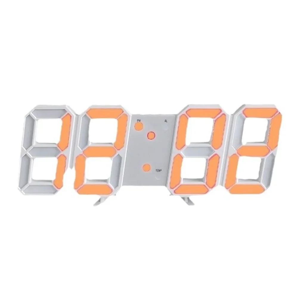 Alarm Clock Luminous Smart 3d Digital Clock Digital Wall Clock Led Electronic Temperature Clock Watch Nightlight Desktop