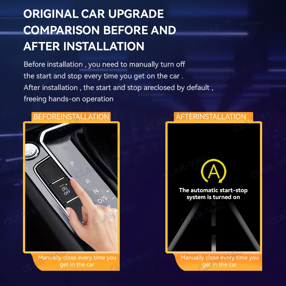 Sistema de motor de parada y arranque automático dispositivo de Control Sensor Cable modo de memoria para Tiguan plug and play