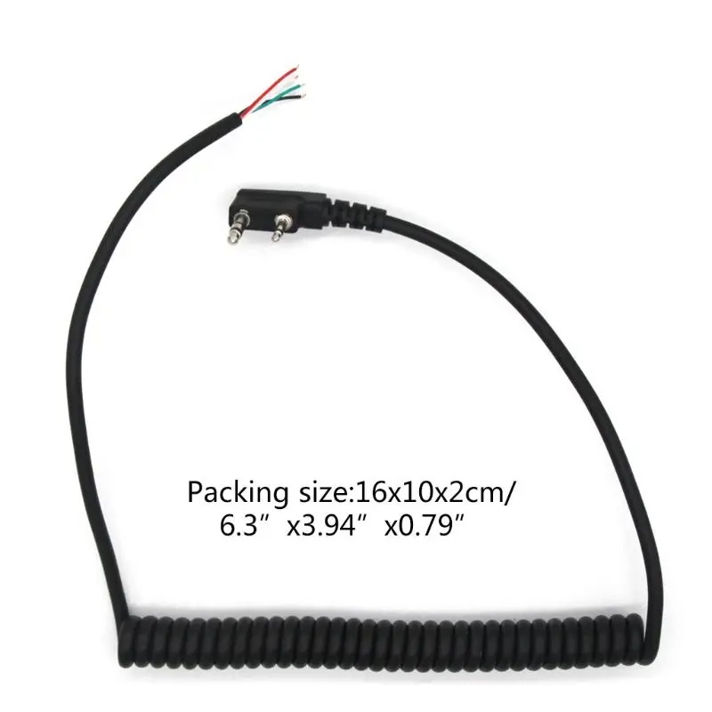 K тепловой динамик микрофон рация динамик кабель для baofeng UV5R для kenwood TK-240 B95D