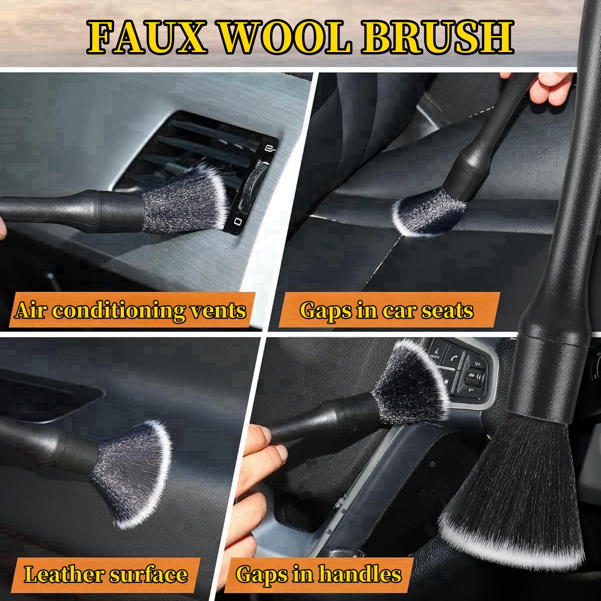 4-5 STUKS Auto Detaillering Borstel Set Airconditioning Vent Schoon Spleet Sweep Stof Duster Auto Interieur met Borstel wasstraat Tool Set