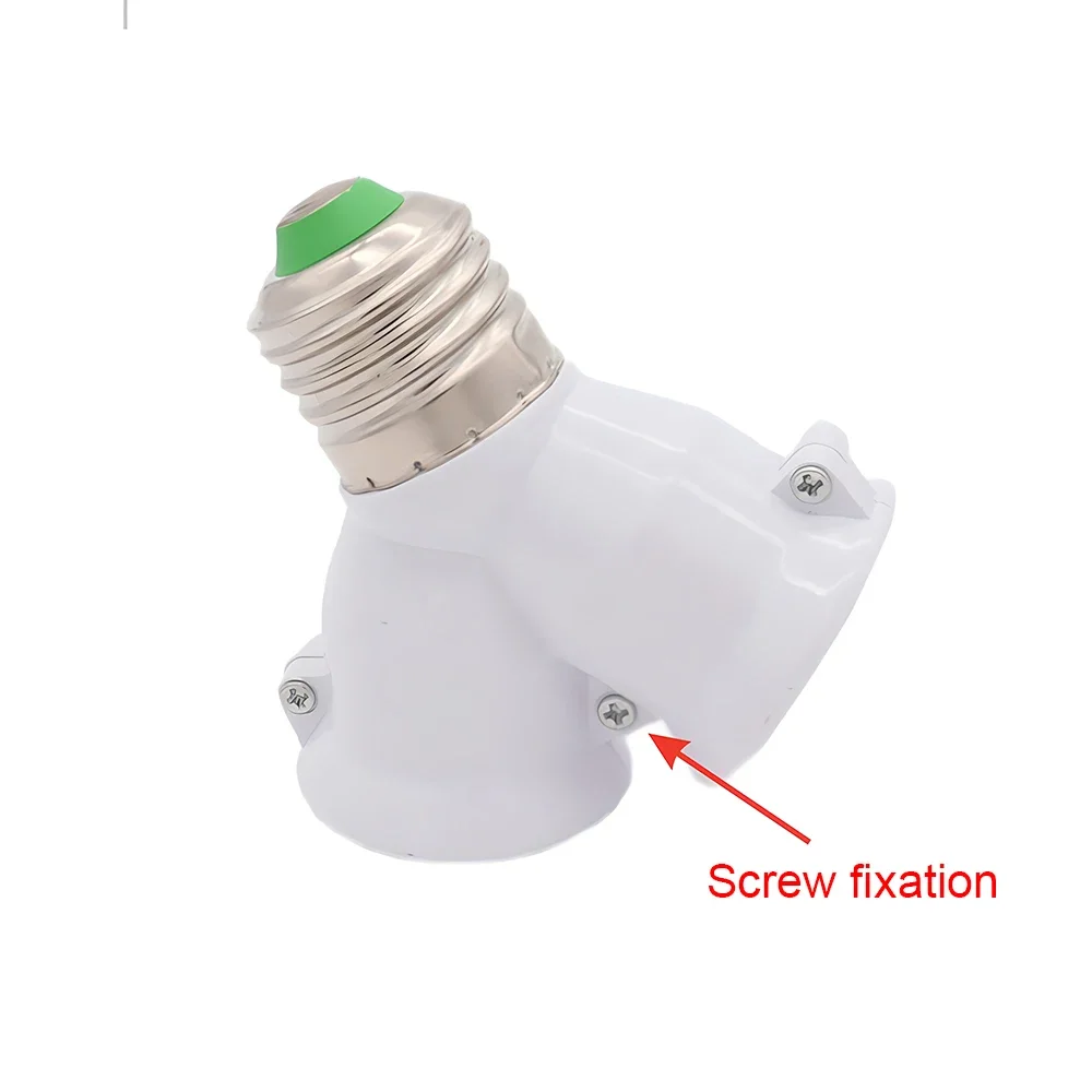 E27 1/2 cabezal de conversión bombilla enchufe creativo 2-e27 portalámparas extensor distribuidor convertidor enchufe