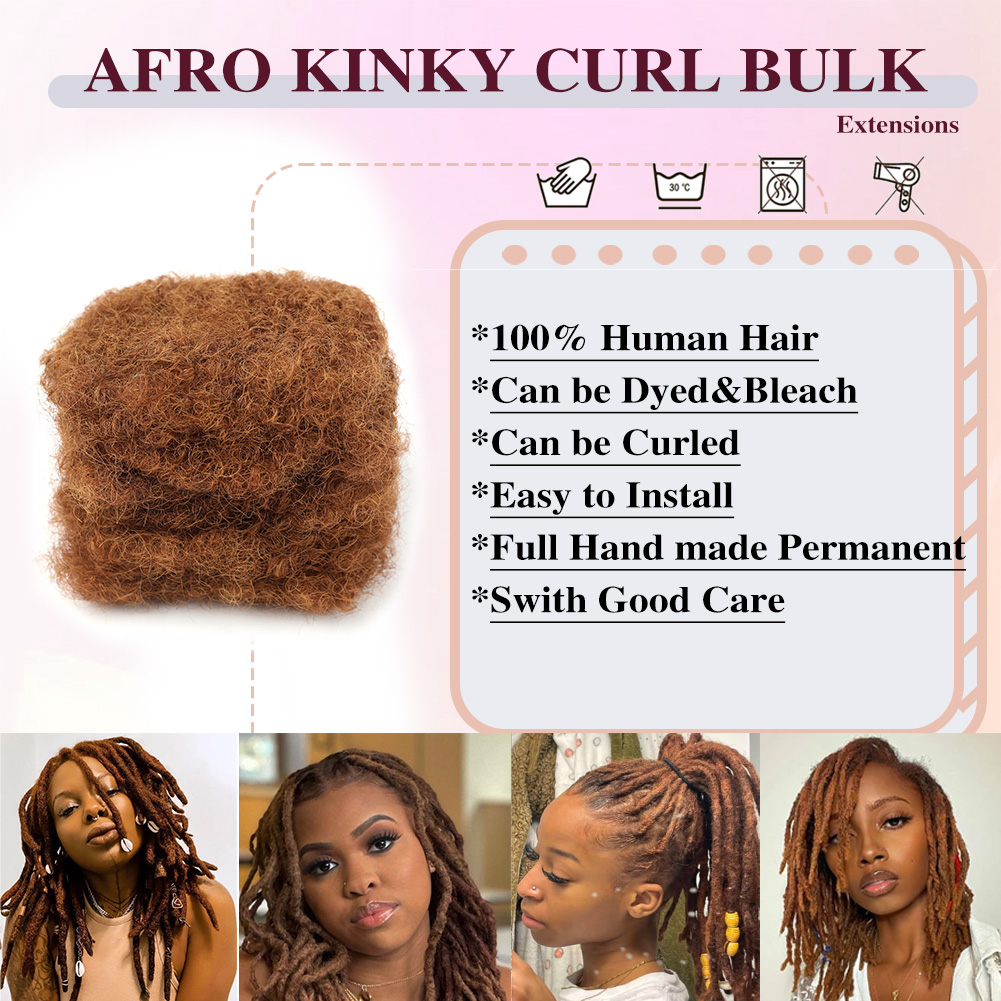 30 #   Afro Kinky Bulk 100% Human Hair Extensions Reggae Vuile Vlechten Braziliaanse Natuurlijke Gehaakte Haar Dreadlocks