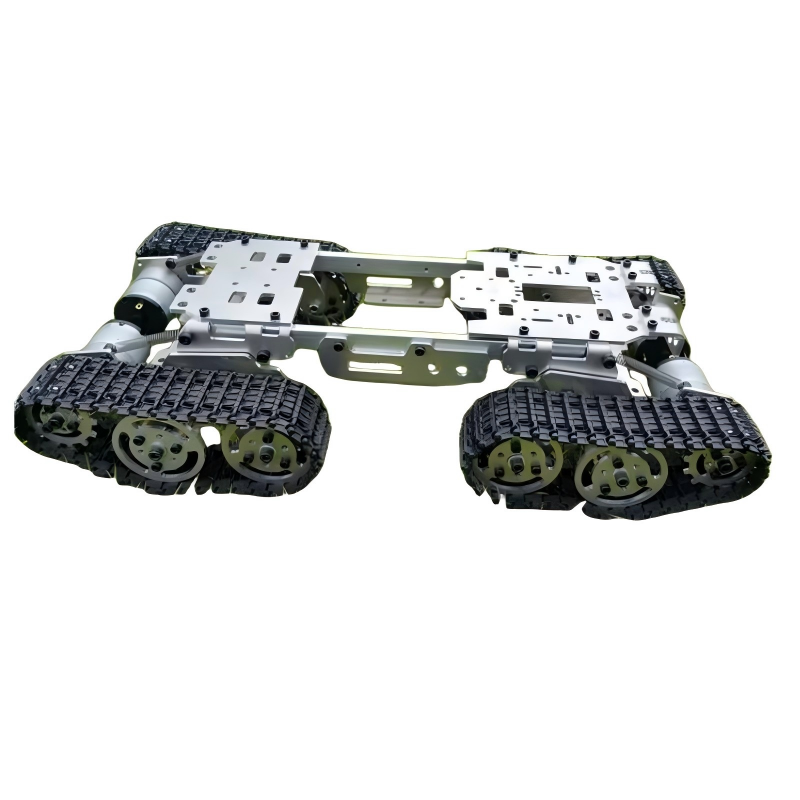 Robot Tank Auto Chassis Schokabsorptie Caterpillar Crawler Auto met DC Motor Overwinnen Obstakels Drift Auto DIY STEM Speelgoed Onderdelen
