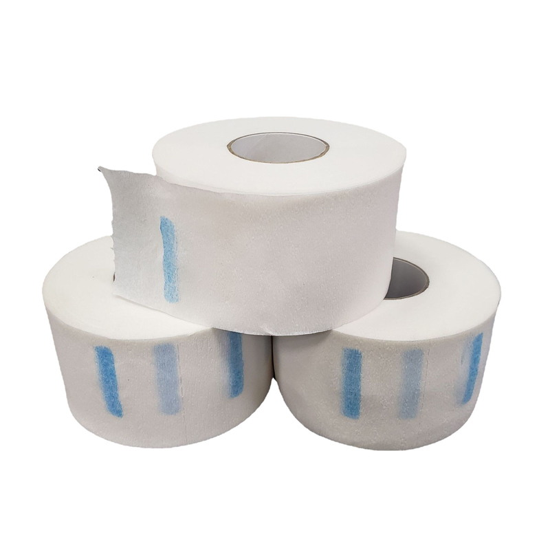 100 Uds desechable 1 rollo accesorio de corte de pelo papel para el cuello ajustable peluquero dedicado salón de peluquería tiras blancas para el cuello