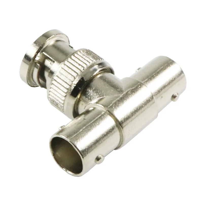 5 uds BNC T adaptador conector divisor acoplador 1 macho a 2 hembra CCTV Jack enchufe Cables de transmisión