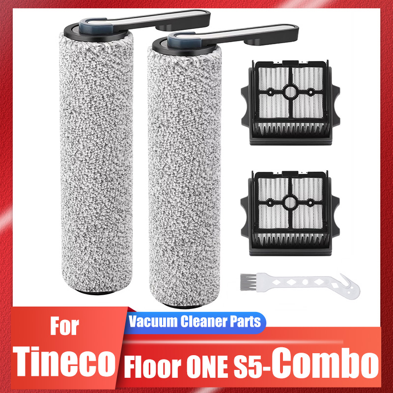 Filtros HEPA e rolos de escova para aspirador de pó seco e úmido sem fio Tineco Floor ONE [S5-Combo], sem ajuste para S5/S5 PRO