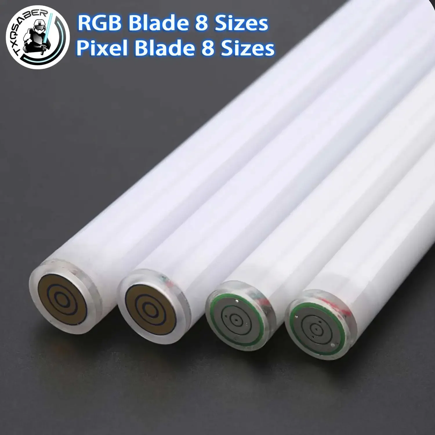 TXQSABER 1 дюйм 7/8 индн 2 мм 3 мм 82 см/92 см RGB и пиксельное лезвие 16 типов Высококачественное лезвие ПК для марки TXQ Металлическая рукоять для дуэлей