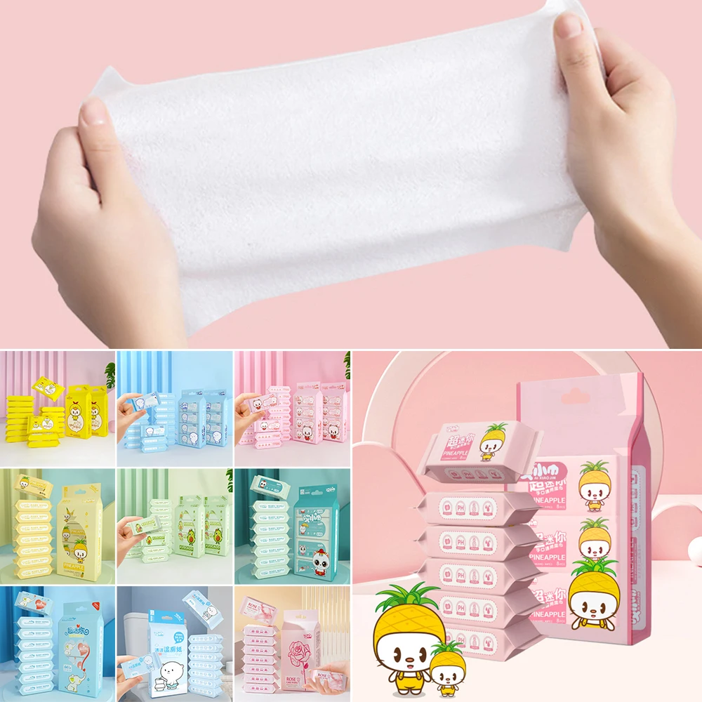 Lenços umedecidos macios para bebês, grande pacote, descartáveis, refrescantes, limpeza de mãos, boca, alta qualidade, mini toalhetes portáteis para bebês