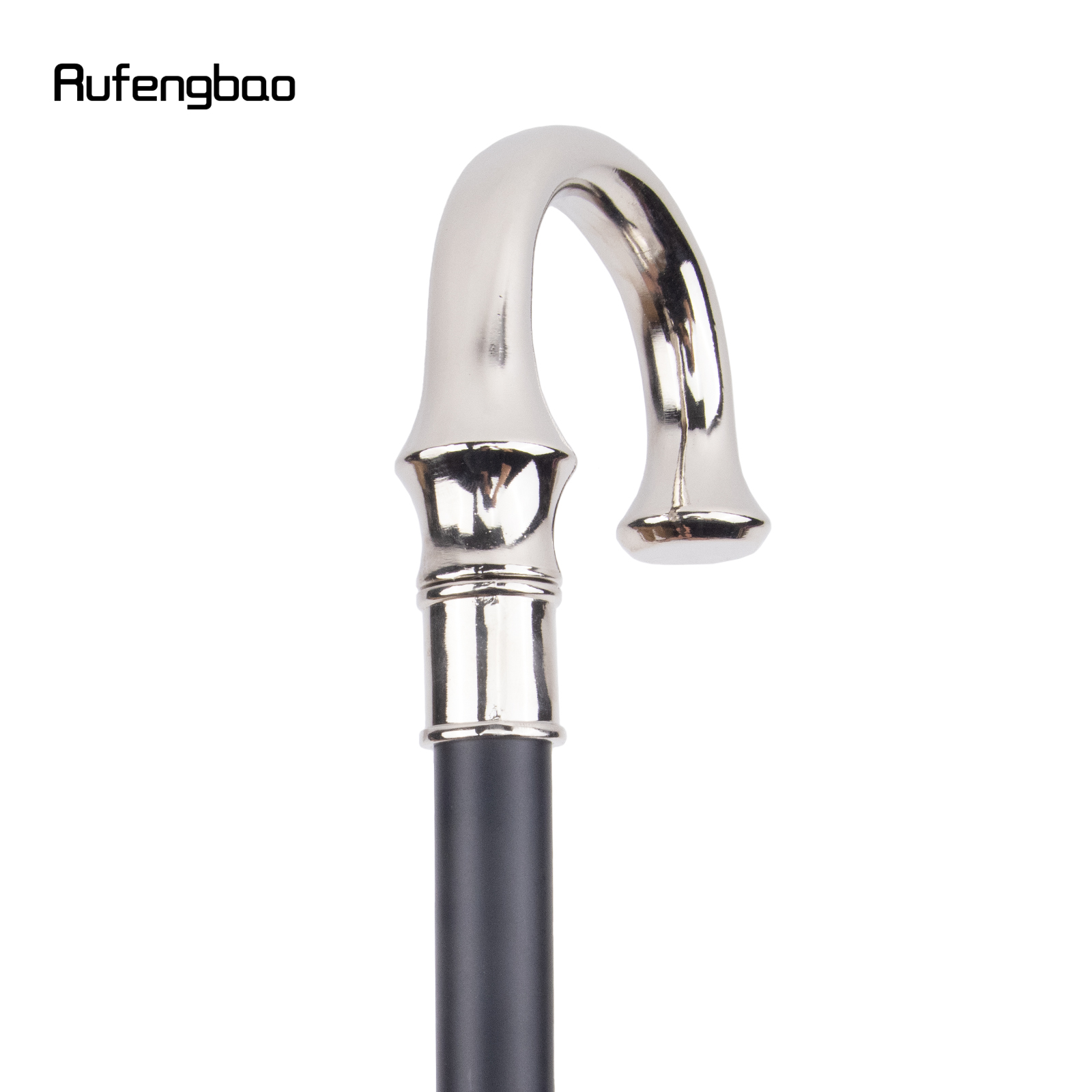 Elegante Branco U Hanger Walking Cane, bengala decorativa de moda, Gentleman Cosplay Knob, 94cm