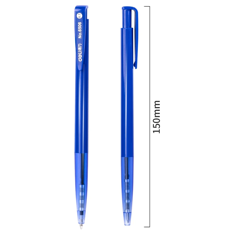 DELI-Bullet Tip Kugelschreiber-Set, feine Spitze 0,7 mm, blaue Tinte, Büro- und Schulbedarf, Schreibwaren
