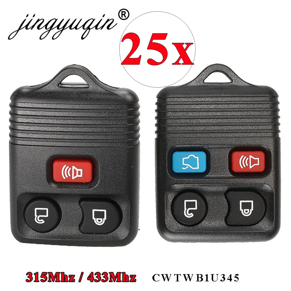 Jingyuqin 25 uds 2/3/4BTN llave de coche 315/433MHZ para Ford Escape Explorer entrada sin llave Control remoto llave de coche transmisor Clicker