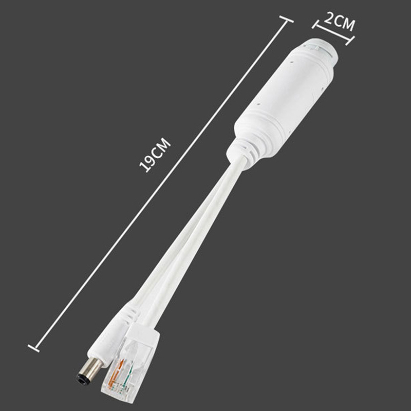 48V do 12V POE Splitter wodoodporny kabel Adapter moduł zasilania rozdzielacz do akcesoria do aparatu IP