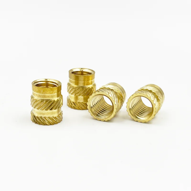 Insert Nut Set M2 M2.5 M3 M4 M5 M6 Brass Hot Melt Knurled Nut Thread Heat Molding Double Twill Injection Embedment Copper Nut 3D