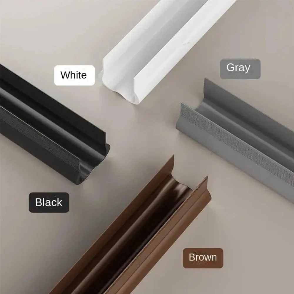PVC Flexible Door Bottom Sealing Strip Door Gap Soundproofing Wind and Dust Proof Weather Strip Under Door Draft Stopper Tape