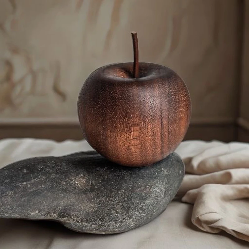 1PCS Of Wooden Apple Shaped Essential Oil Diffuser Fragrance Diffuser Suitable For Home Bathroom Car Decoration