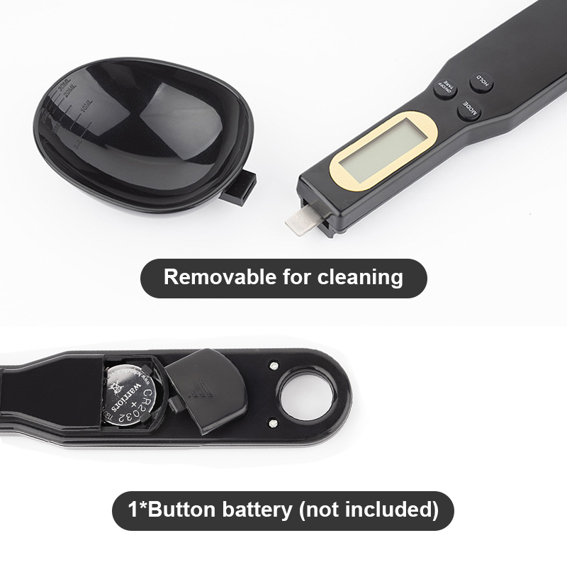 Cuchara de pesaje, báscula, herramientas de cocina para el hogar, medición electrónica de café, alimentos, harina en polvo, horneado, medición Digital LCD ajustable