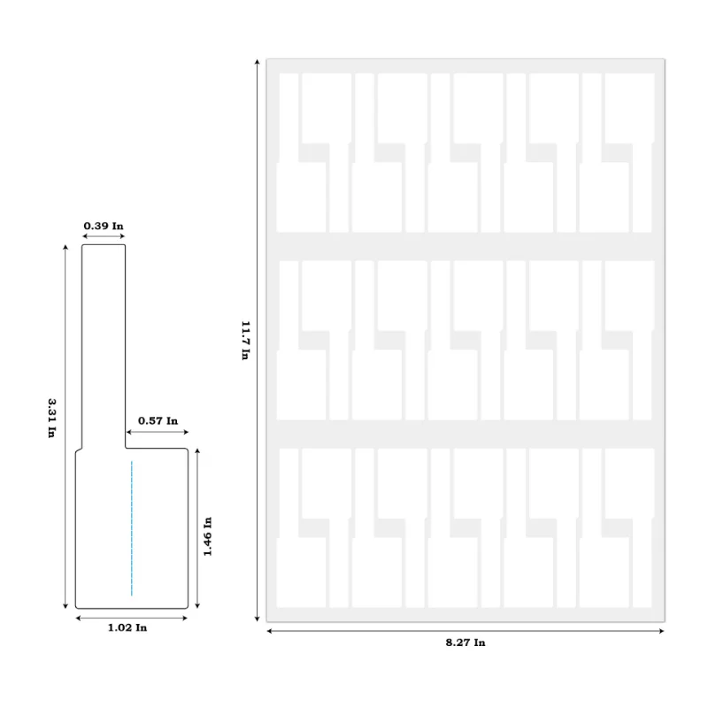 30pcs/sheet P Shape Cable Wire Label Network Line Cable Marker Label Stationery Index Book Diary Page Label