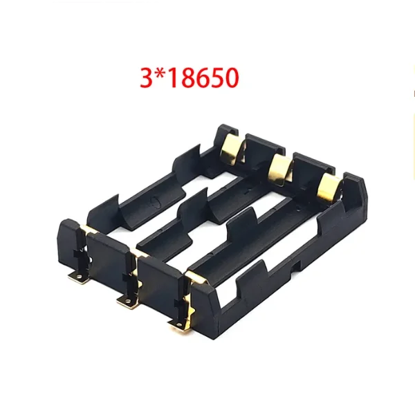 18650 Batería Single/Double/Triple/Cuatro SMT 1 posición 2 posiciones 3 posiciones 4 posiciones Soporte de batería chapado en oro SMD
