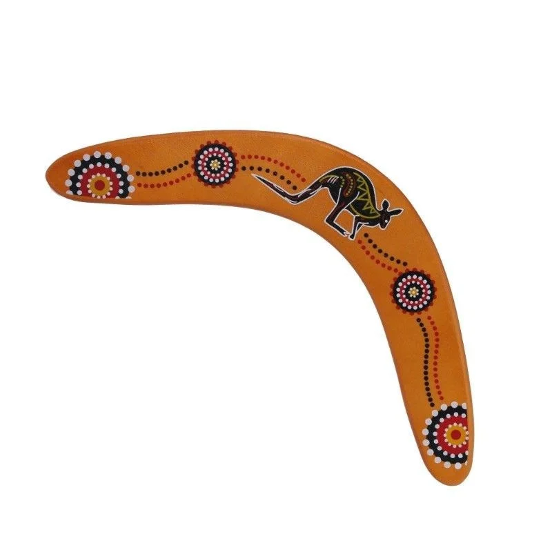 Deportes al aire libre canguro v-boomerang pelota para lanzar juguete para lanzar fiesta entre padres e hijos juego interactivo Boomerang de madera regalo de vacaciones
