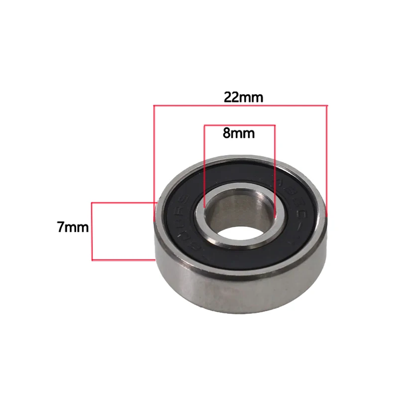 8PCS ABEC-11 high-speed bearing 608RS is suitable for skateboard long board inline roller skates, ice skates, and low-noise