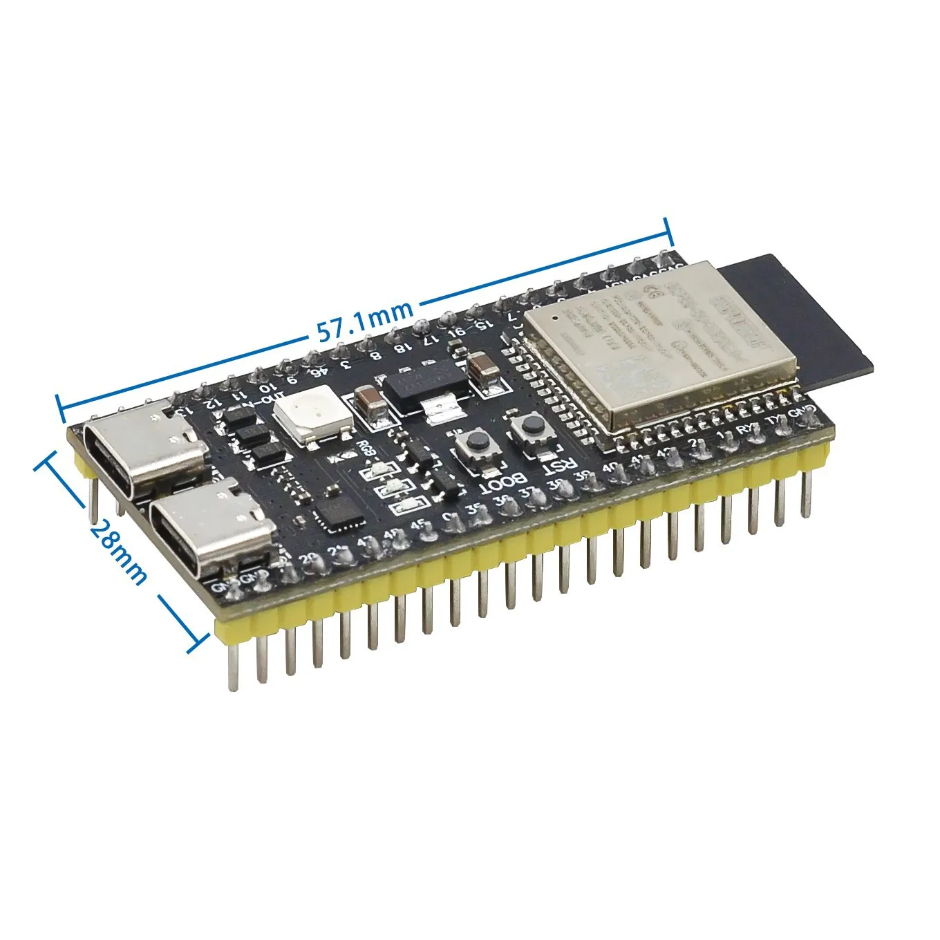 ESP32 S3 Development Boards with Expansion Adapter Kit 2.4G Wifi BT Module ESP32-S3WROOM1 N8R2 N16R8 44Pin Type-C ESP32-S3