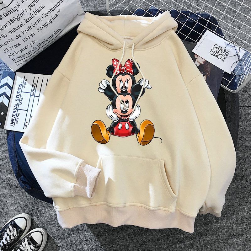 Süße Y2k Hoodies Minnie Disney Hoodie Mickey Maus Frauen Sweatshirt Kinder Jungen Mädchen Harajuku Streetwear Kleidung
