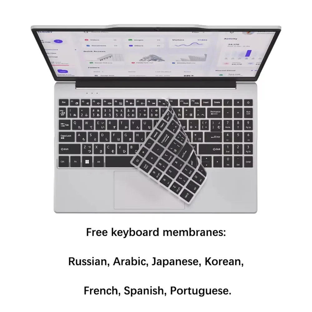 14.1 Inch Laptop Notebook Intel N5095 IPS 1920*1080 2*DDR4 32GB M.2 SSD PCIE WIFI5 BT4.2 Lightweight Business Computer Notebook