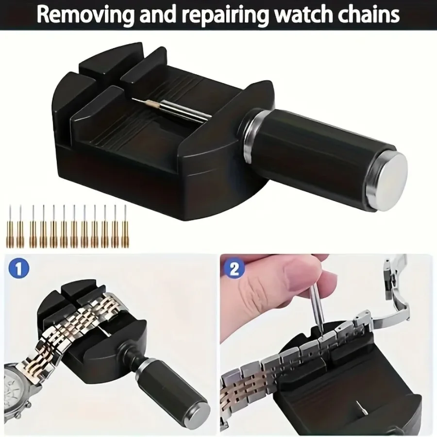 ชุดเครื่องมือถอดลิงค์นาฬิกา, เครื่องมือสายนาฬิกาสายโซ่ Pin Remover ชุดเครื่องมือซ่อมแซมสําหรับการปรับสายนาฬิกา, Watc