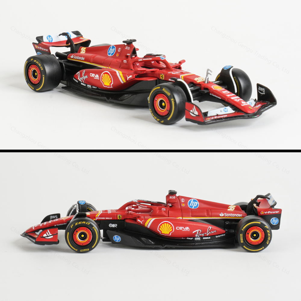 Bburago 1:43 2024 Ferrari SF24 #16 #55 F1 Racing Formula Car Static Simulation Diecast Alloy Model Car