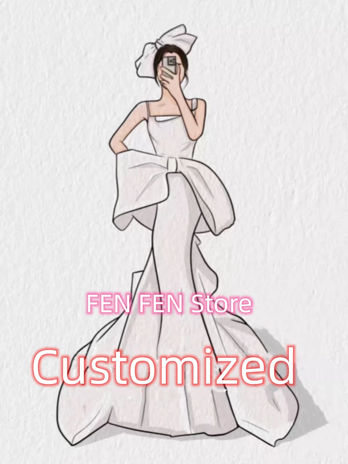 Flavinke Abito da sposa personalizzato, dimensioni personalizzate Tariffa di personalizzazione, differenza di prezzo di personalizzazione, differenza di prezzo di spedizione