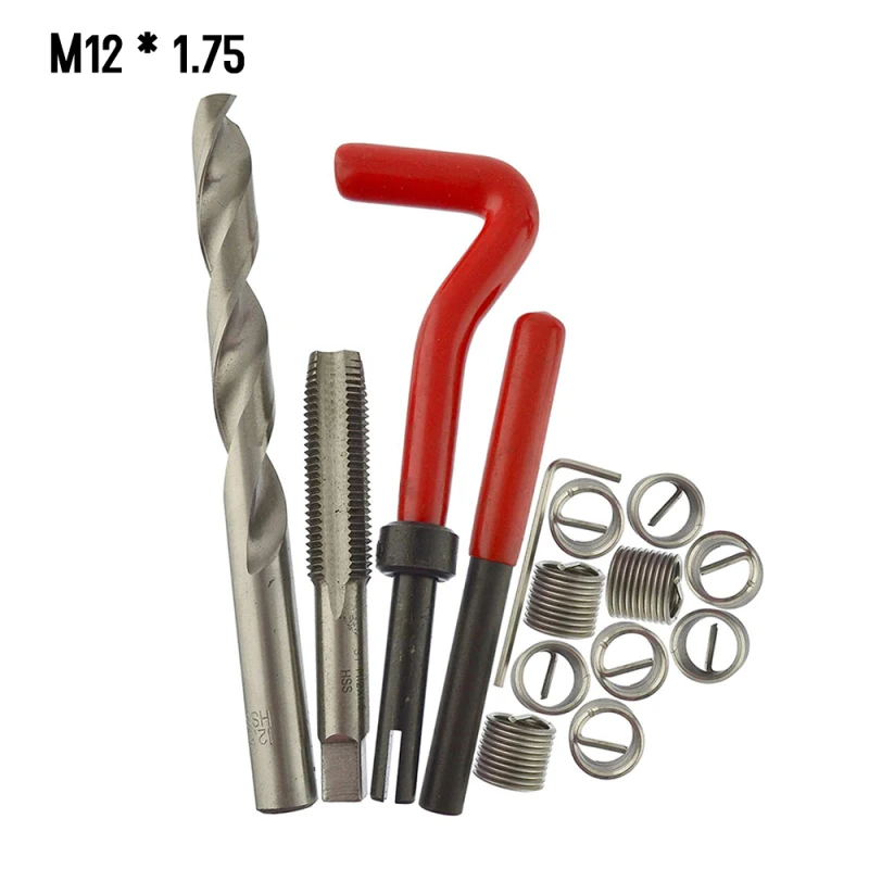 15 pcs/20 pcs/30 pcs เมตริกด้ายซ่อมชุด M5 M6 M8 M10 M12 M14 Helicoil รถ Pro COIL เครื่องมือด้ายรถซ่อมชุดเครื่องมือ