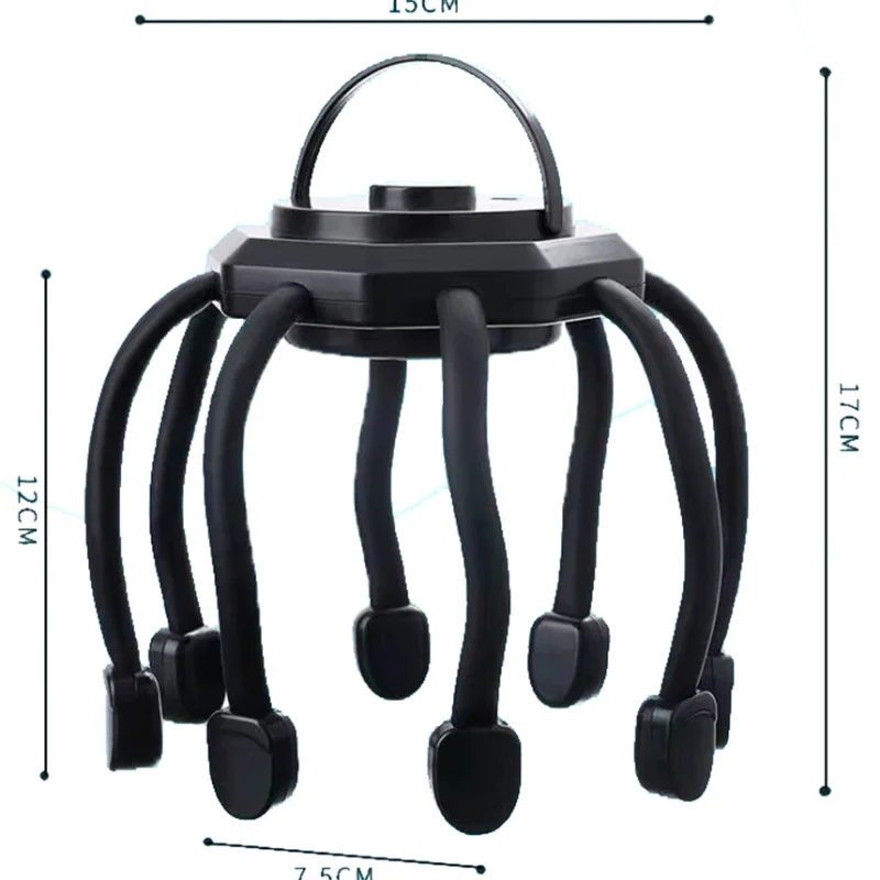 เครื่องนวดศีรษะไฟฟ้านวดหนังศีรษะ Claw กายภาพบําบัด Decompression HEAD Scratcher ความเครียดบรรเทาปรับปรุงการนอนหลับ