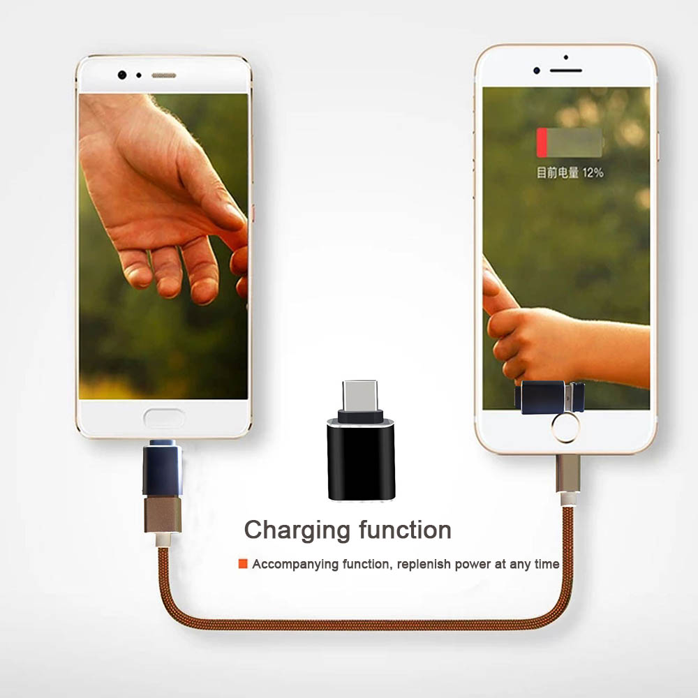 USB 3.2 Typ C OTG-Adapter 10 Gbit/s USB-C auf USB A-Konverter passend für MacBook Samsung Xiaomi Huawei USBC OTG-Anschluss