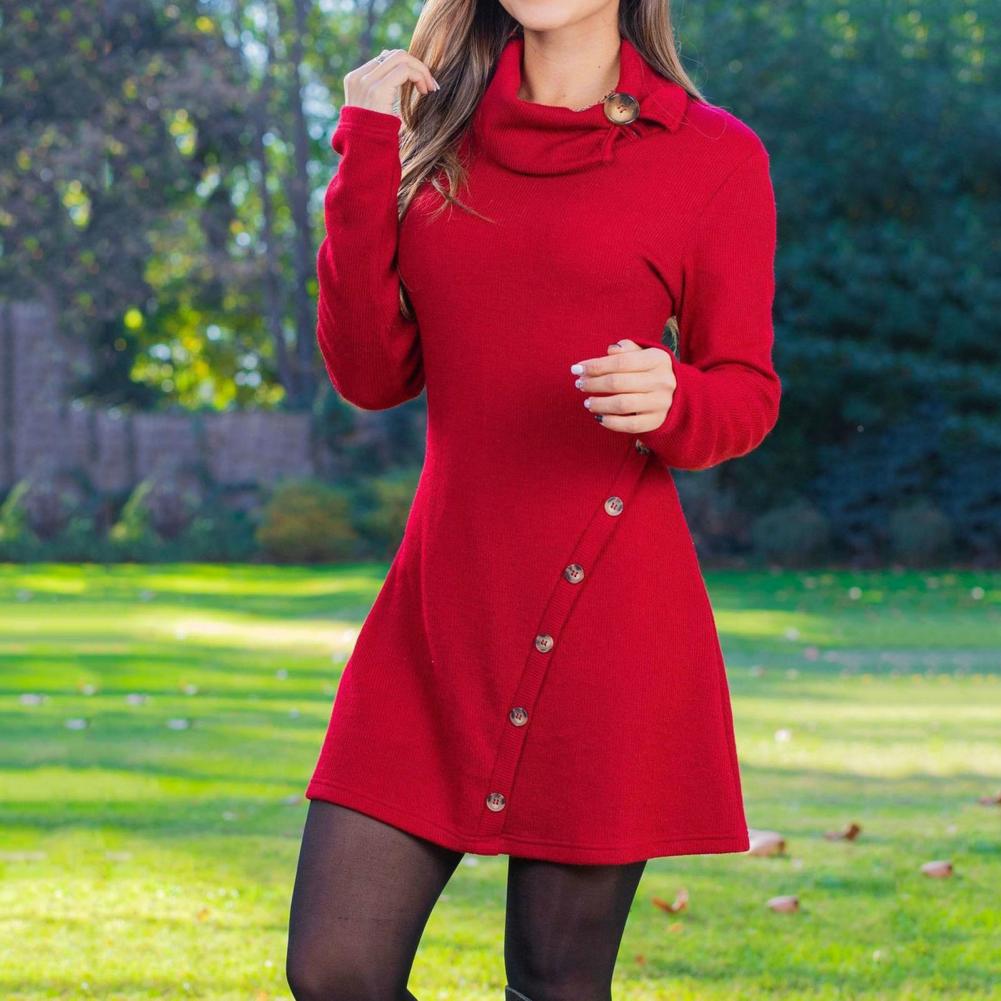 Kleid Frauen Oansatz Sexy Lange Hülse Lose Party Arbeit Harajuku Francais Herbst Winter Vestido Streetwear Pullover