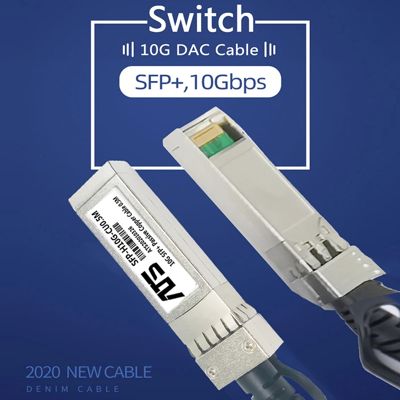 10g sfp + cabos de cobre passivos de fixação direta cabo dac cabo passivo de fixação direta 0.5-10m para interruptor cisco huawei mikrotik