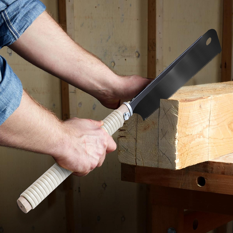 Japanese Pull Saw Set 6 Inch Double-Sided Small Pull Saw 17/6-10 TPI Double Edge Saw 17 TPI Single Edge Saw for Wood PVC Pipe