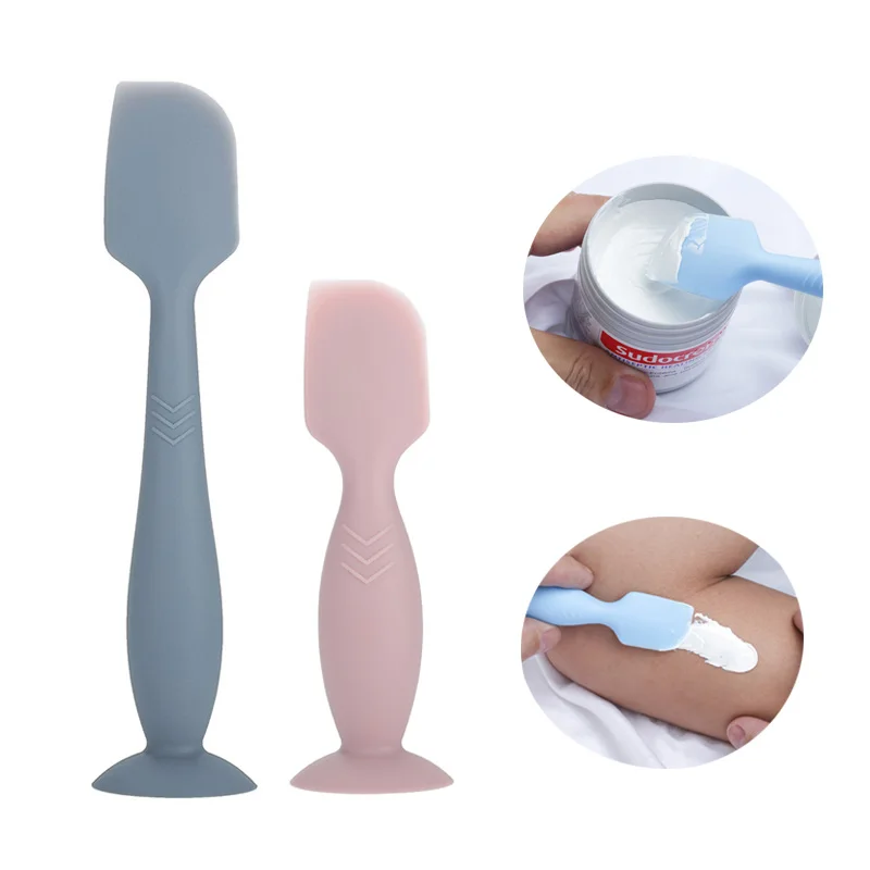 Aplicador de creme para fraldas de bebê, escova para fraldas de bebê, espátula para pasta de bunda, creme para fraldas, itens essenciais para bebês recém-nascidos