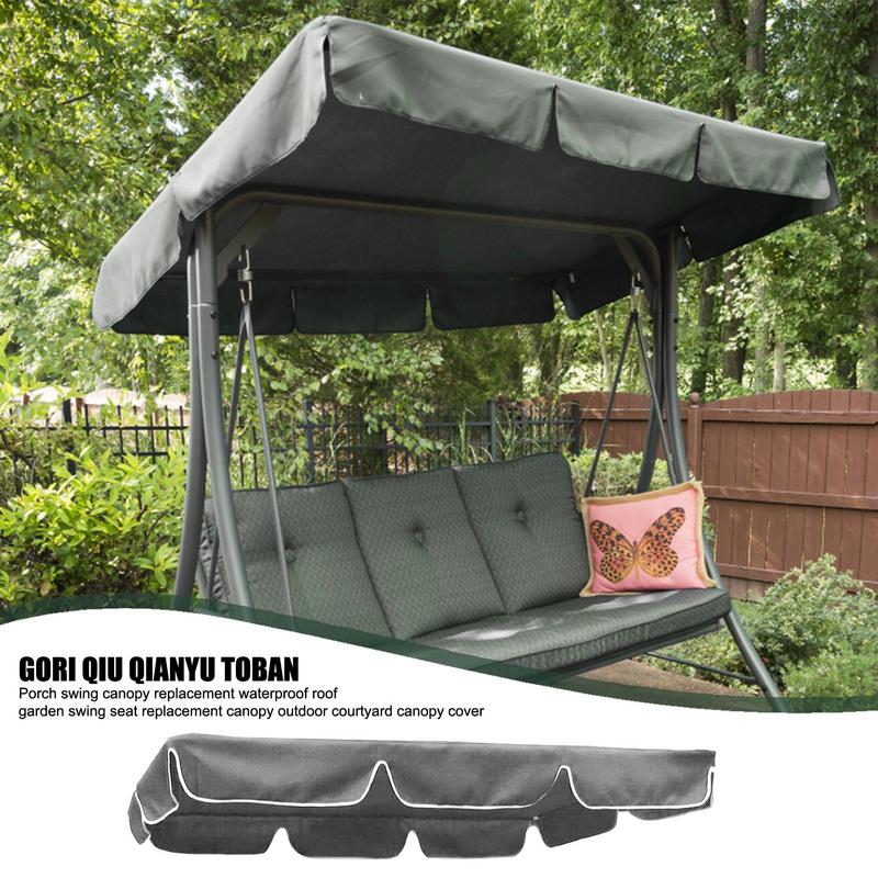 Balanços Jardim Pátio Telhado Impermeável Canopy Outdoor Swing Chair Hammock Canopy Verão Substituição Swing Chair Toldo