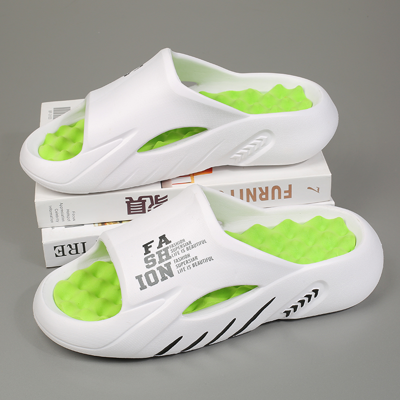 Zapatillas de masaje de verano para hombre, sandalias para interiores y exteriores, zapatos informales de playa, chanclas de suela blanda, sandalias para hombre de talla grande 47
