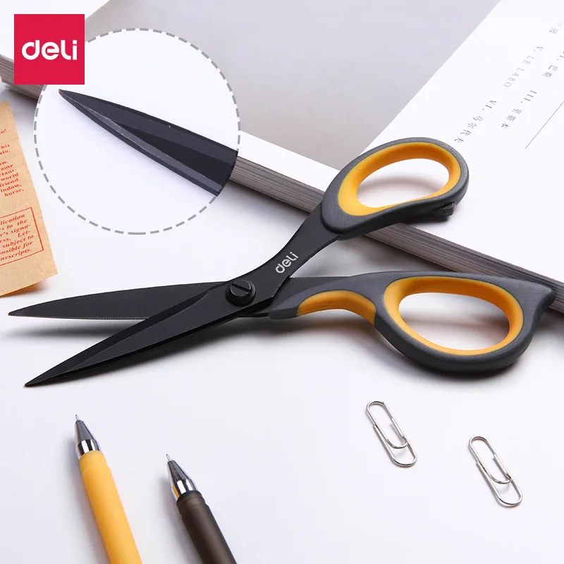 Deli 6027 77757 สแตนเลสกรรไกรขนาดใหญ่ครัวเรือน multi-function office ช่างตัดเสื้อมือกรรไกรช่างตัดเสื้อกรรไกร